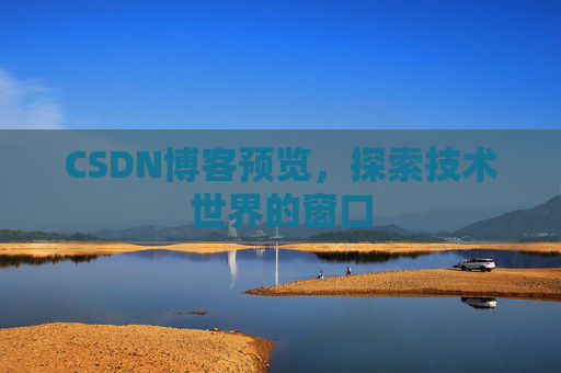 CSDN博客预览，探索技术世界的窗口